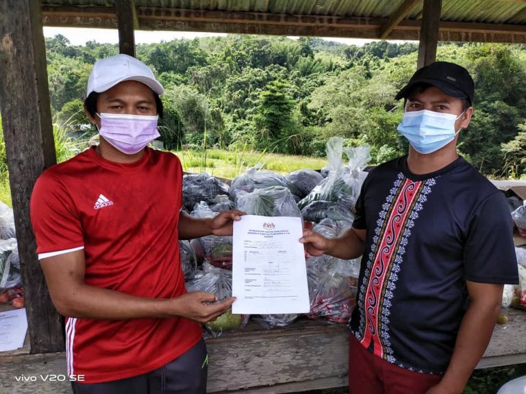 Jonathan Agih Sumbangan Sayur Segar Kepada Penduduk Sekitar Dun Kundasang
