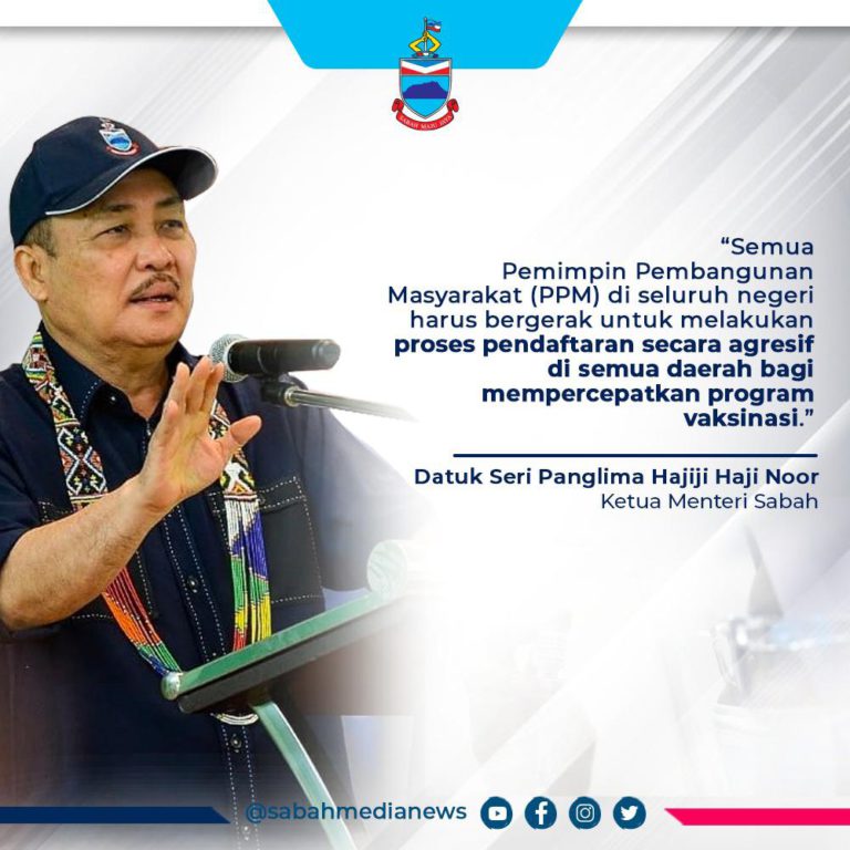Wakil rakyat Sabah digesa agresif main peranan tingkatkan pendaftaran vaksin
