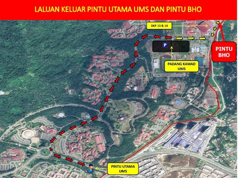 Imbas MySejahtera di lokasi terpilih, elak kesesakan aliran trafik di UMS