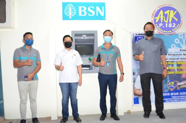 Mesin ATM BSN Mula Beroperasi di Sook, Lebih Mudah Penduduk Laksana Urusan Perbankan
