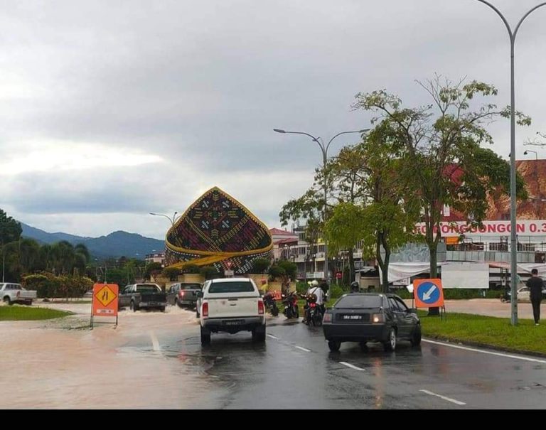 12 kawasan di Penampang dilanda banjir akibat hujan berterusan