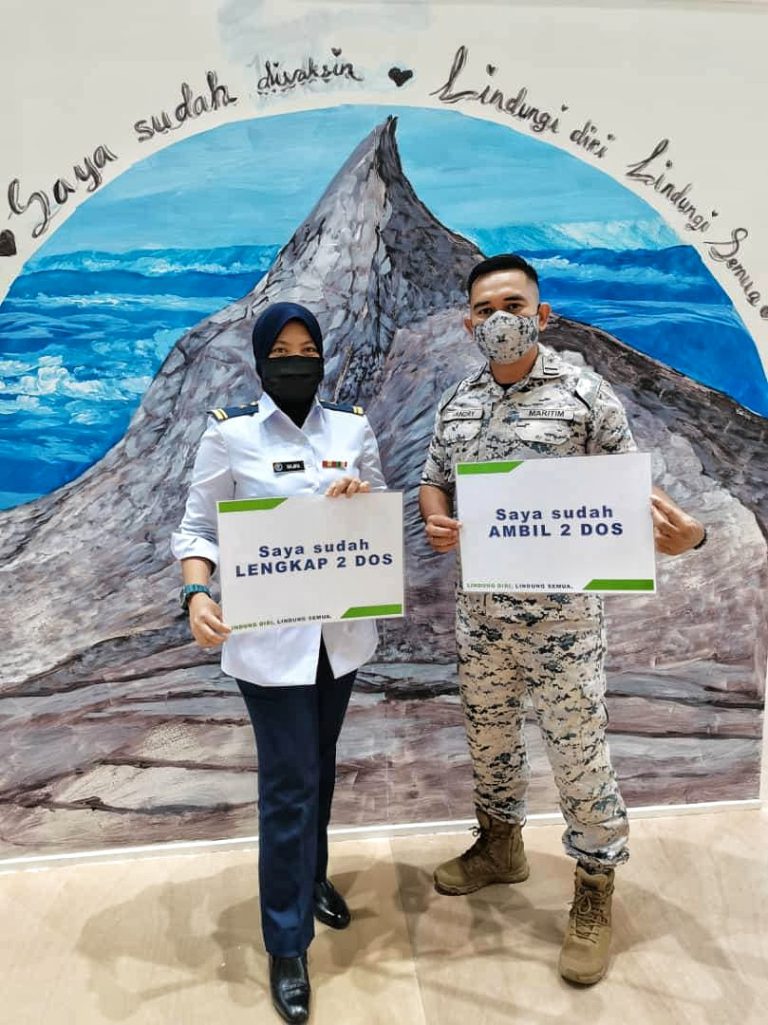 85 peratus warga Maritim Negeri Sabah dan W.P Labuan lengkap menerima suntikan vaksin COVID-19