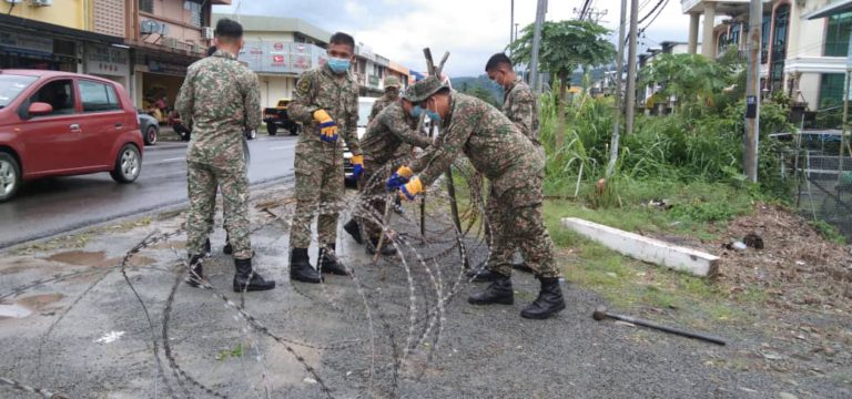 PKPD : Markas Divisyen Kelima Infrantri Malaysia (5DIV) Laksana Penugasan Memasang Kawat Duri