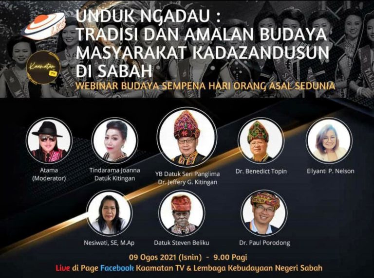 Webinar Unduk Ngadau sempena sambutan Hari Orang Asal Sedunia
