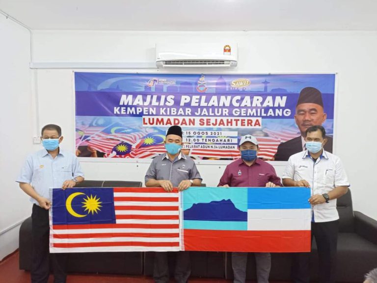 Kumpulan Sawit Kinabalu Sumbang 1,300 Bendera Di DUN Lumadan, Meriahkan Bulan Kemerdekaan
