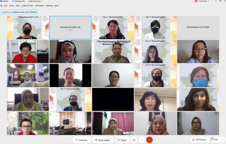 FPP UMS Jayakan Seminar Psikologi Borneo Kali Pertama Secara Maya