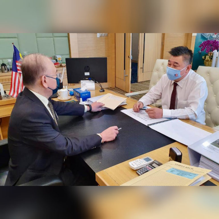 Ka Siong Terima Kunjungan Pengerusi LPKP Sabah Dato’ Chin Kim Hiung