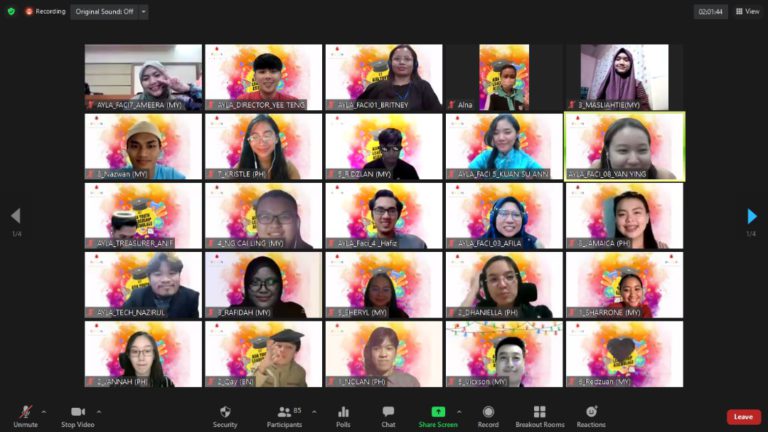 138 Peserta Dari 10 Negara Sertai Program Kepimpinan Belia Asia AYLA 2021 UMS