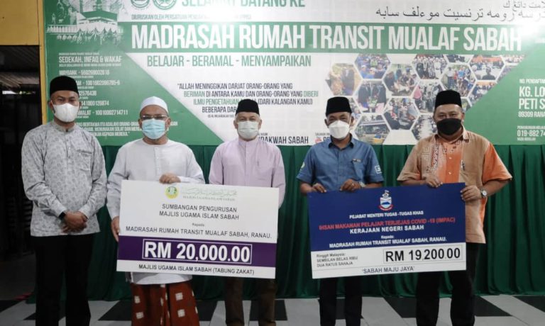 Madrasah Rumah Transit Mualaf Sabah Terima Sumbangan RM39,200