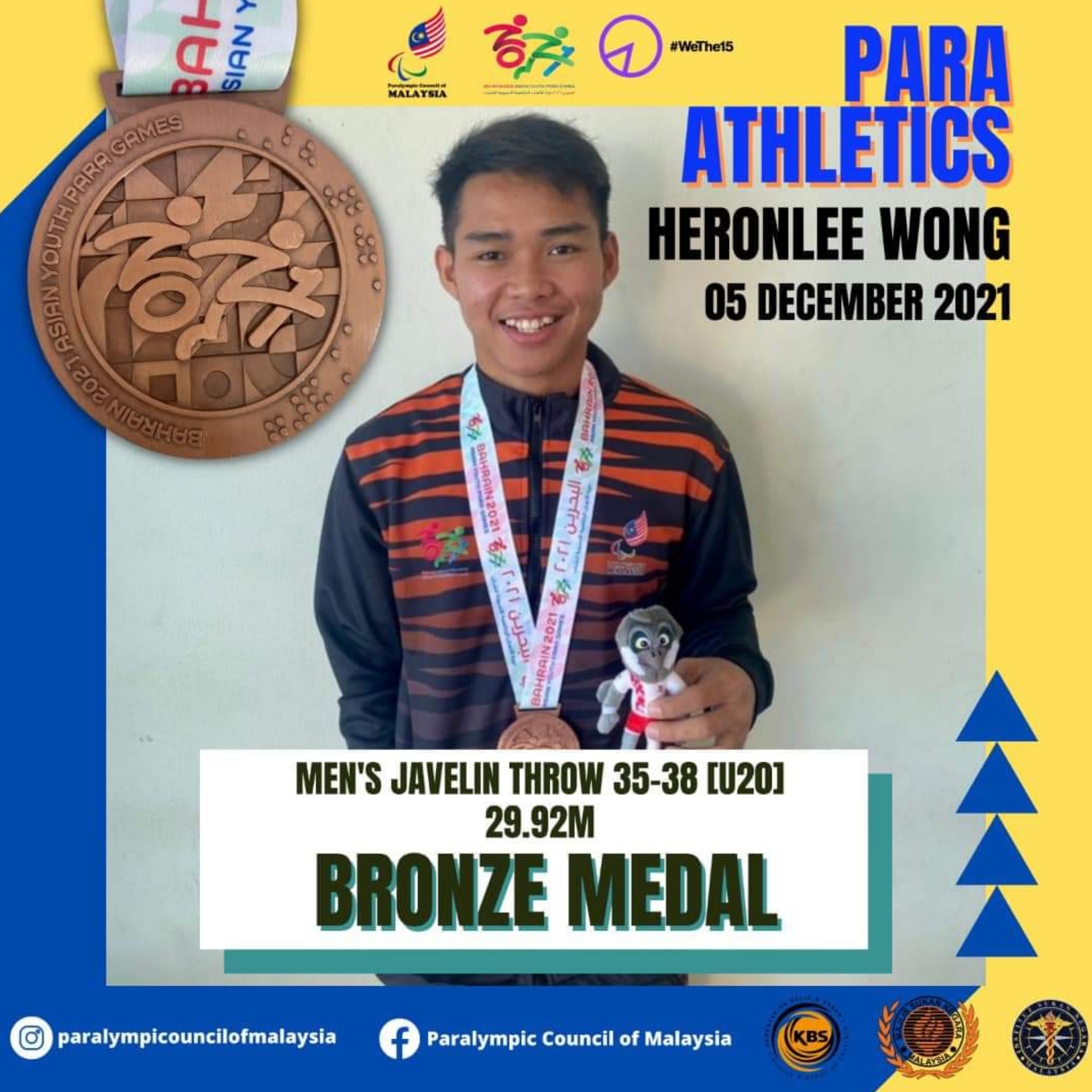 Atlet Para Heronlee wong