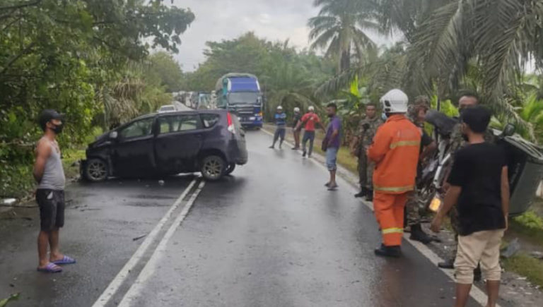 Ketua Balai Bomba Kimanis Parah Dalam Kemalangan Jalanraya Di Kinabatangan