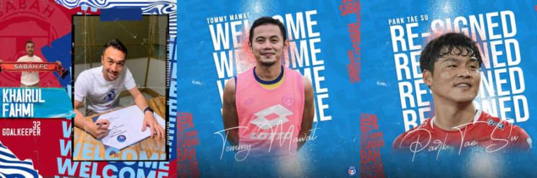 Khairul Fahmi Sah Bersama Sabah FC, Park Tae Su Kekal Musim Keempat