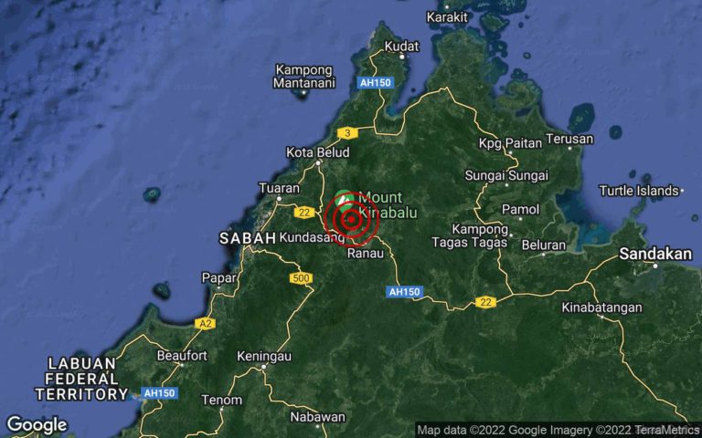 Gempa bumi lemah di Kundasang, Sabah 