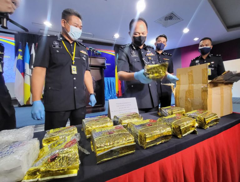 Polis Tahan Lelaki Tempatan Bersama 10.4 kg Syabu