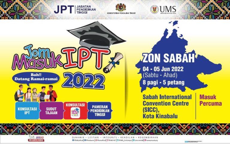 Karnival ‘Jom Masuk IPT’ Zon Sabah 4 dan 5 Jun depan