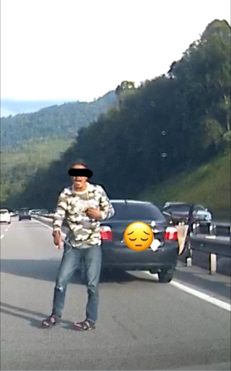 Polis kesan lelaki amuk di KM253 Lebuhraya Utara Selatan 