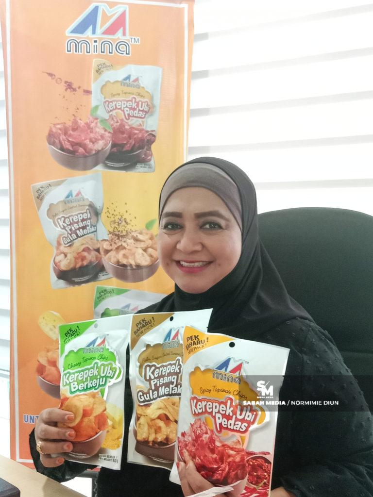 Mimpi jadi kenyataan, Kerepek Mina menembusi pasaran antarabangsa