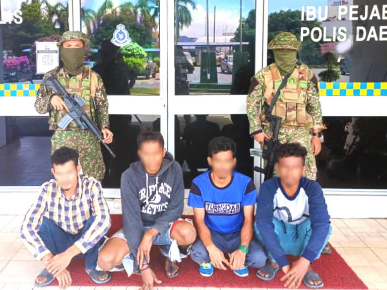 Empat PATI bersembunyi di Kilang Batu ditahan