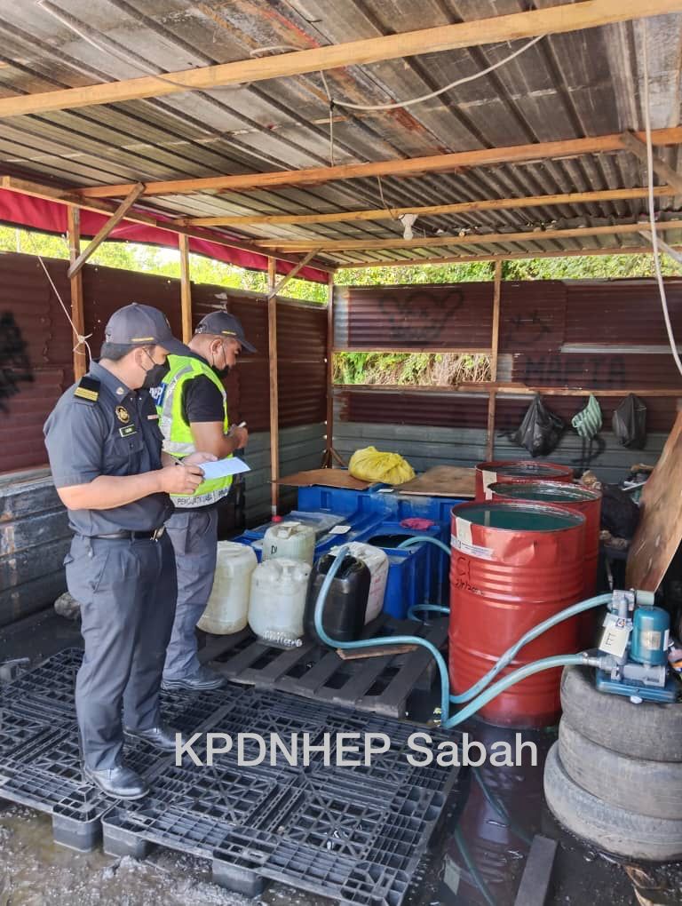 KPDNHEP Sabah rampas 1,610 liter minyak diesel bernilai RM3,561.50