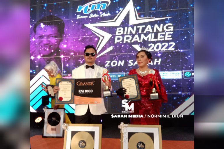 Syazrul & Rafidah johan pertandingan Bintang P. Ramlee Peringkat Zon Sabah 2022