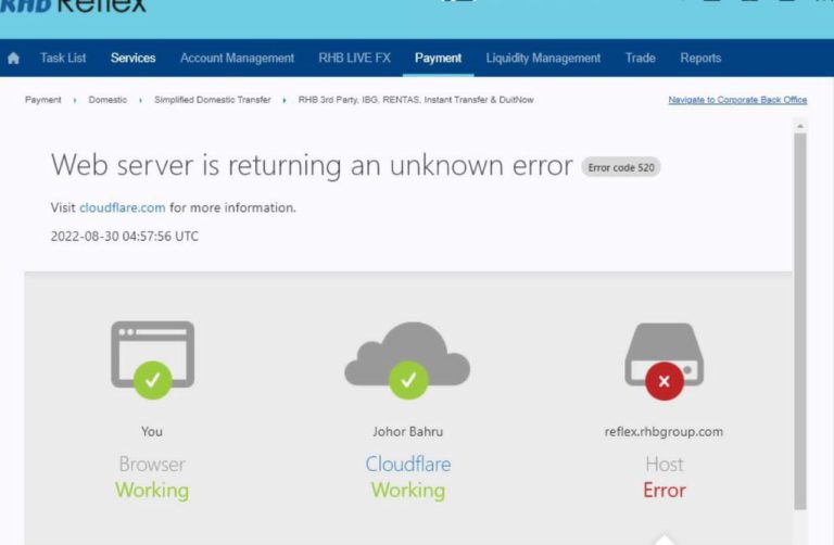 Sistem perbankan RHB Reflex terganggu, pengguna berang akaun tidak boleh diakses di hujung bulan