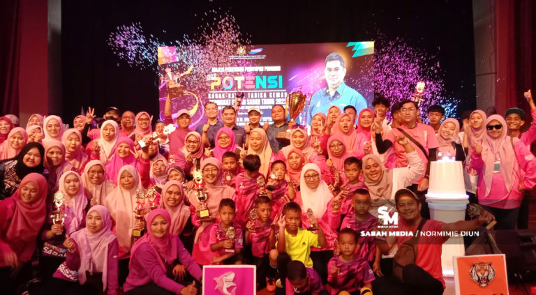 Peserta Tabika Kemas Zon 6 johan keseluruhan Hari Potensi Kemas Peringkat Negeri Sabah 2022