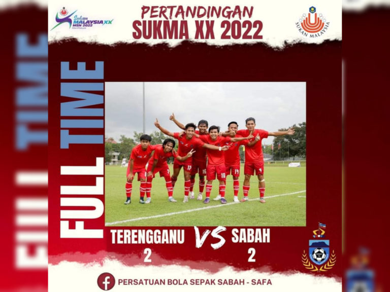 SUKMA XX : Sabah sekadar catat keputusan seri dengan Terengganu