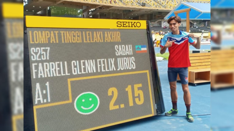 SUKMA XX : Farrel Glen sumbang emas pertama Sabah, dominasi acara lompat tinggi lelaki