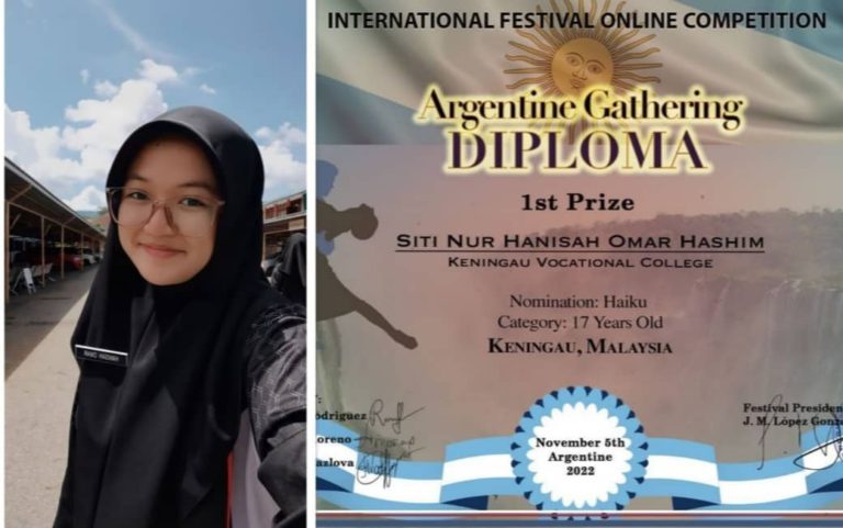 Pelajar Sabah raih tempat pertama Pertandingan Puisi Haiku