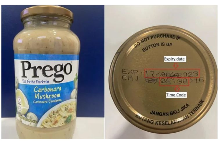 KKM sahkan tarik balik produk sos pasta berkrim carbonara cendawan Prego 