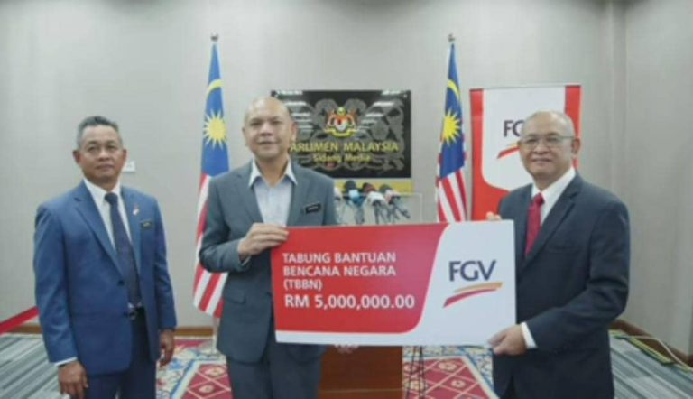 FGV Holdings Berhad sumbang RM5 juta ke Tabung Bantuan Bencana Negara