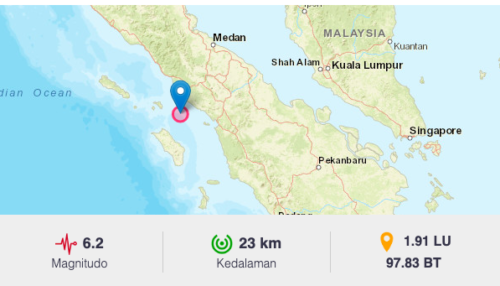 Tiada amaran tsunami dikeluarkan susulan gempa di Indonesia