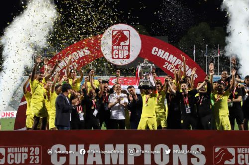 Skuad Harimau Muda julang Piala Merlion 2023
