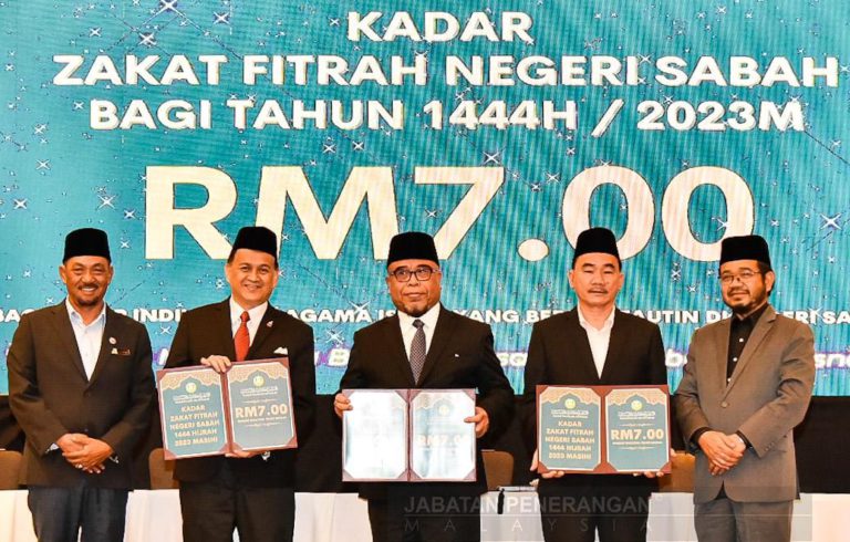 Kadar zakat fitrah Sabah kekal RM7