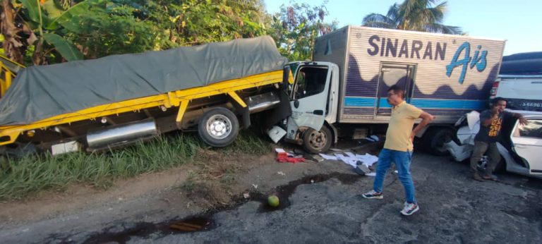 9 kenderaan terlibat dalam satu kemalangan di Sandakan, 1 cedera