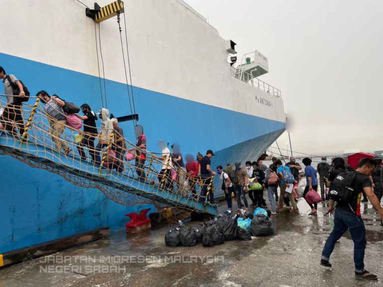 JIM Sabah: 542 tahanan warga Filipina dihantar pulang hari ini