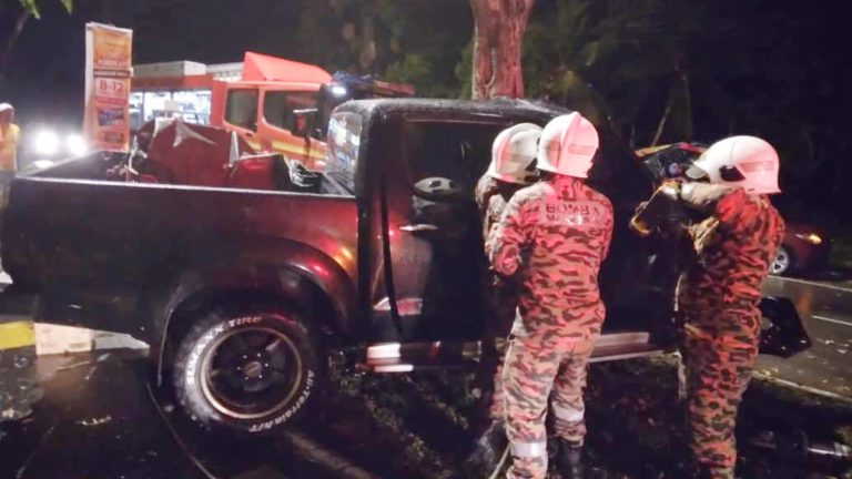Dua maut, kenderaan terbabas sendiri