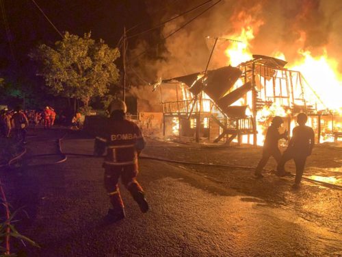 Tiga rumah musnah dalam kebakaran di Tawau