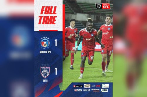 Piala MFL : Sabah FC sekadar catat keputusan seri di laman sendiri