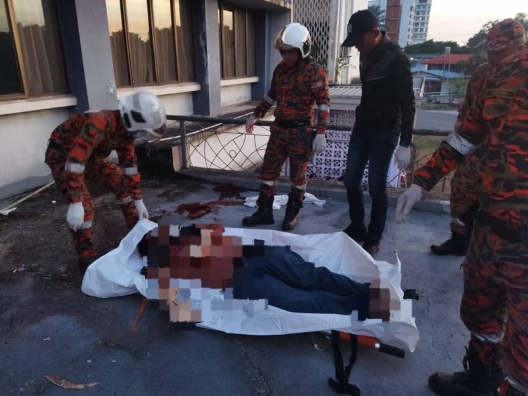 Lelaki maut terjatuh dari tingkat 5 bangunan