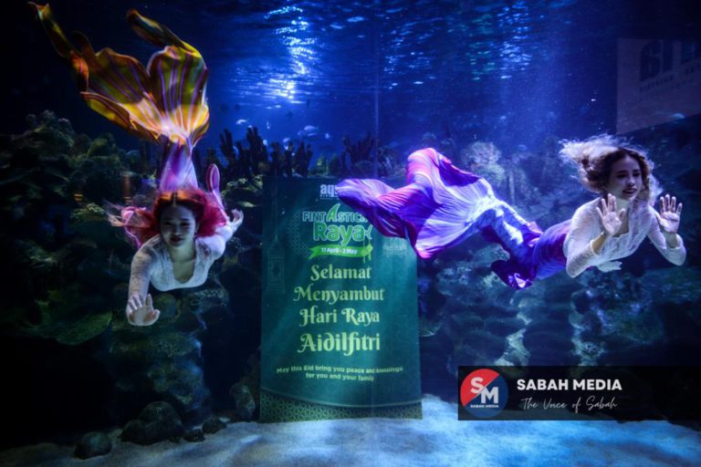 Puteri Duyung di Aidilfitri jadi tarikan di   Aquaria KLCC