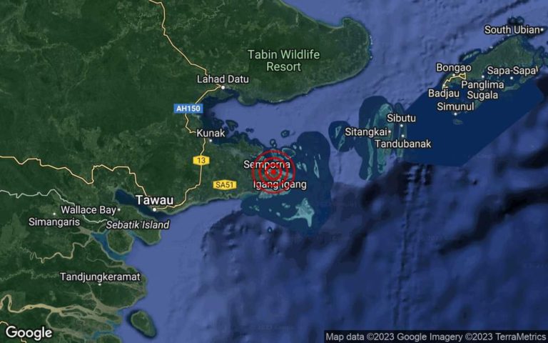 Gempa bumi lemah di Semporna, Sabah