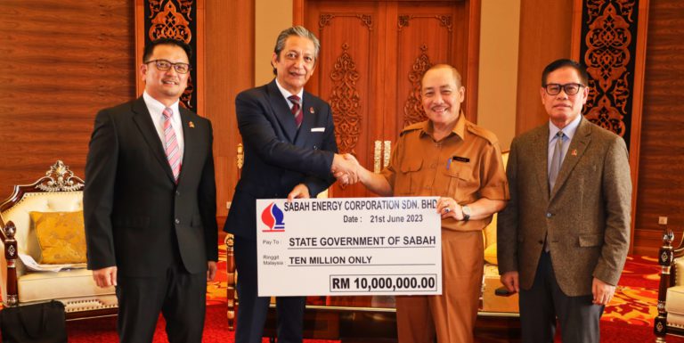 Sabah Energy Corporation Sdn Bhd bayar dividen RM10 juta kepada Kerajaan Negeri