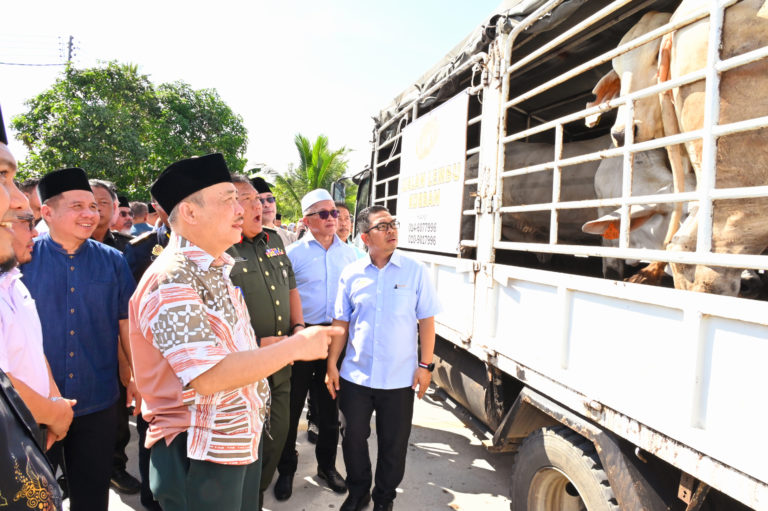 Hajiji Serah Sumbangan 147 Ekor Lembu Korban