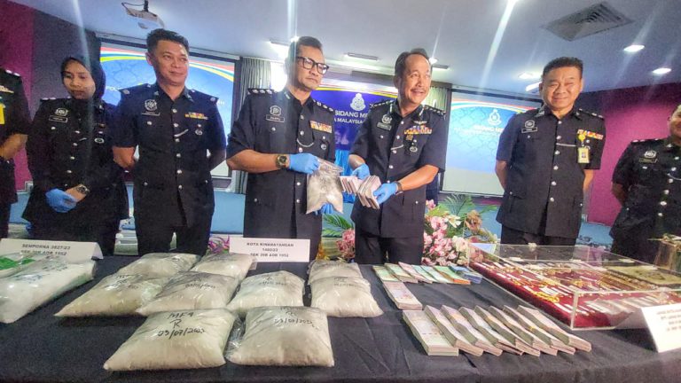 Sindiket pengedaran dadah, di Sabah tumpas RM1.2 juta barang disita