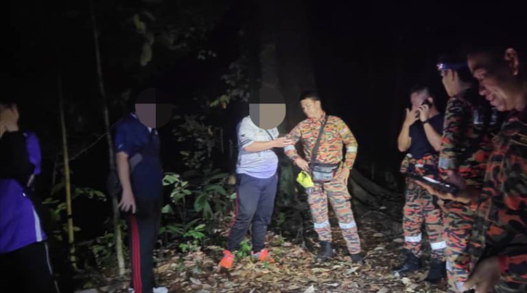 Tiga remaja tersesat di hutan, ditemui selamat