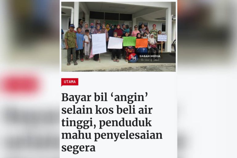 Jaringan paip retikulasi air akan dilaksanakan untuk tindakan jangka panjang