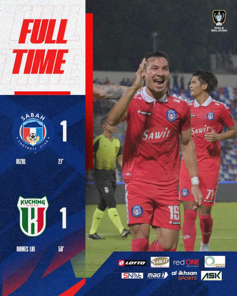 Piala Malaysia : Sabah FC tepati ramalan layak ke suku akhir