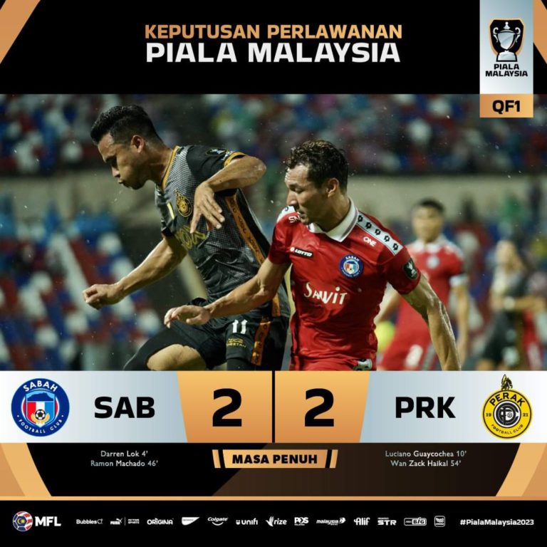 Piala Malaysia : Sabah FC gagal bawa bekalan selesa ke suku akhir kedua