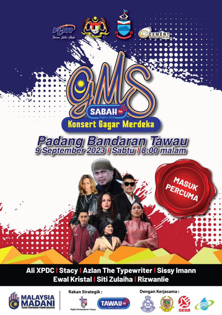 Orang ramai dipelawa meriahkan Konsert Gagar Merdeka SabahFM